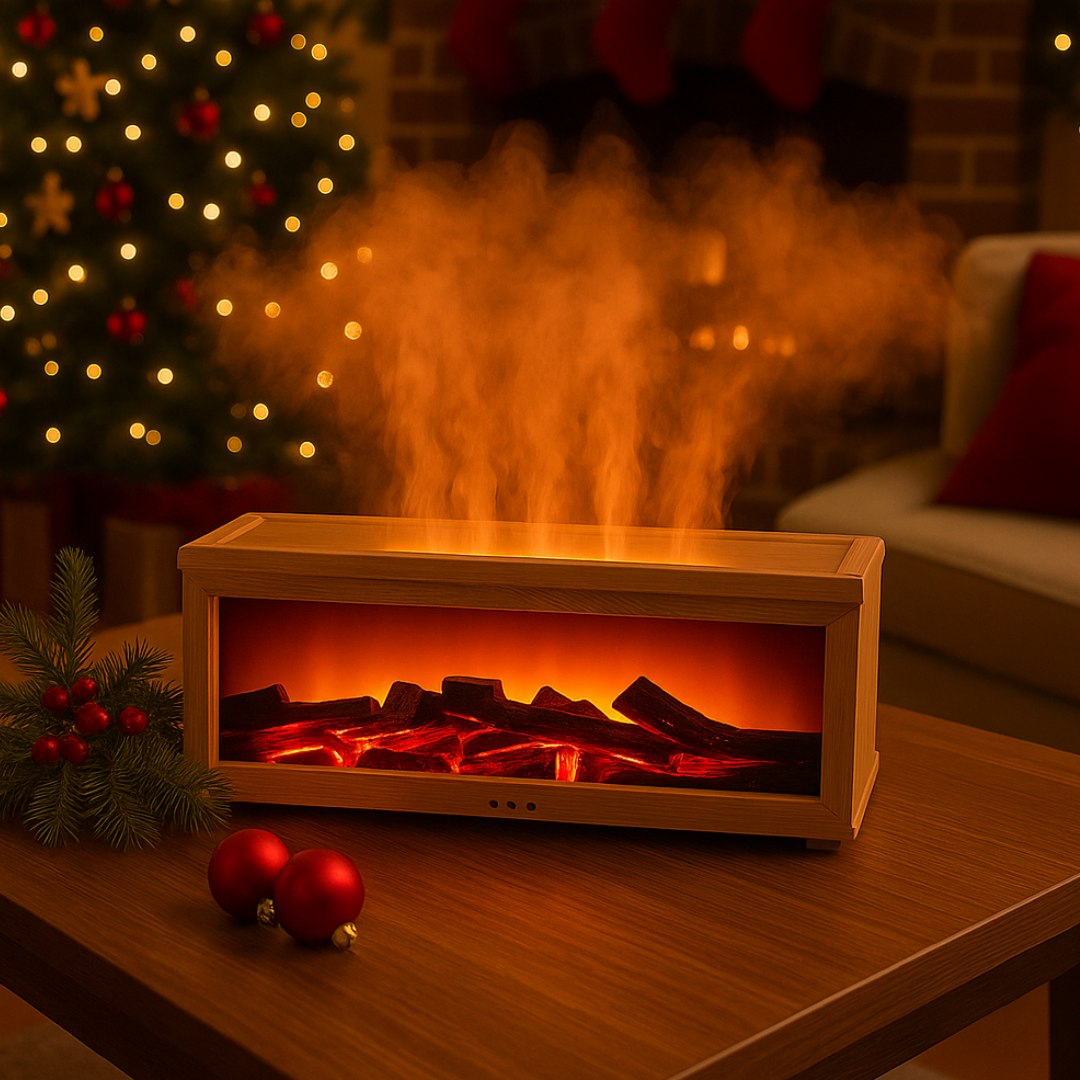 LED Fireplace Aroma Diffuser