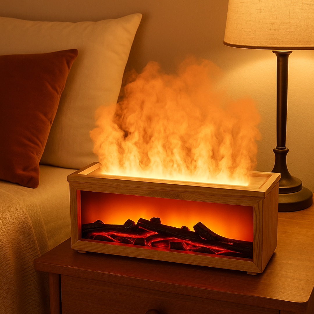 LED Fireplace Aroma Diffuser